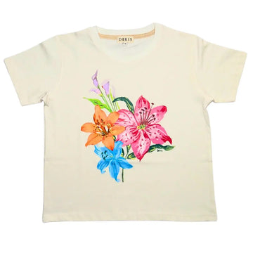 flower slim fit tshirt