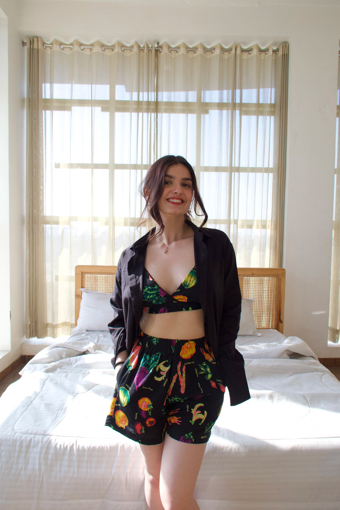 Veggies Set (SHIRT+ BRALETTE+ SHORTS)