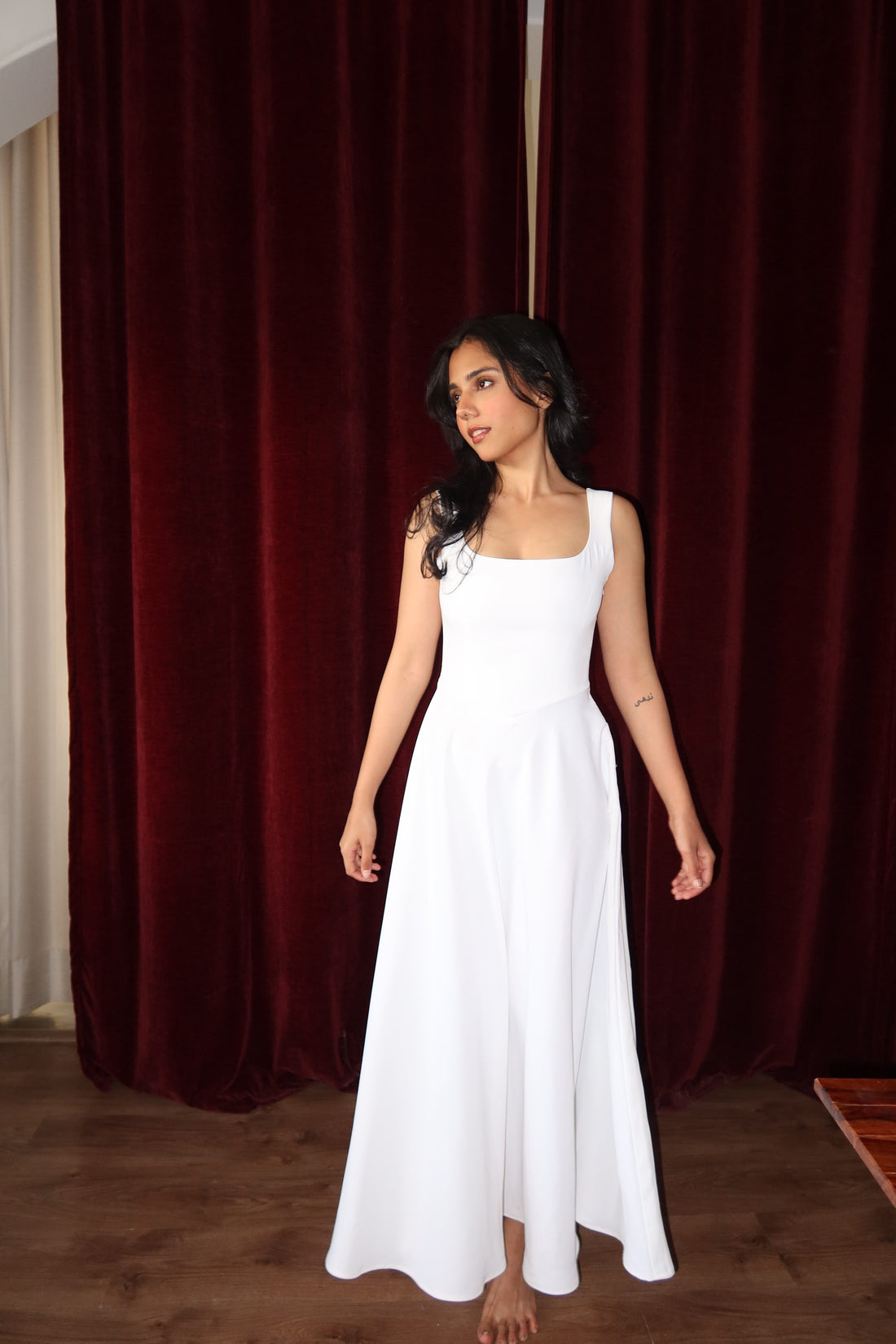 Chloe dress white