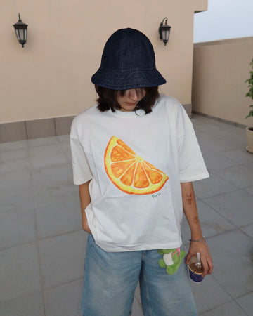 Orange slice oversize tshirt