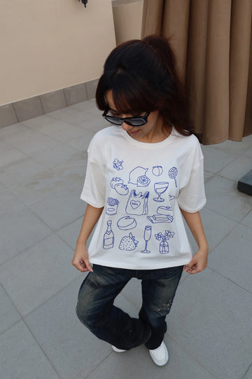 Doodle oversize tshirt