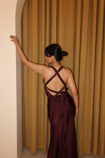 Leah backless dress