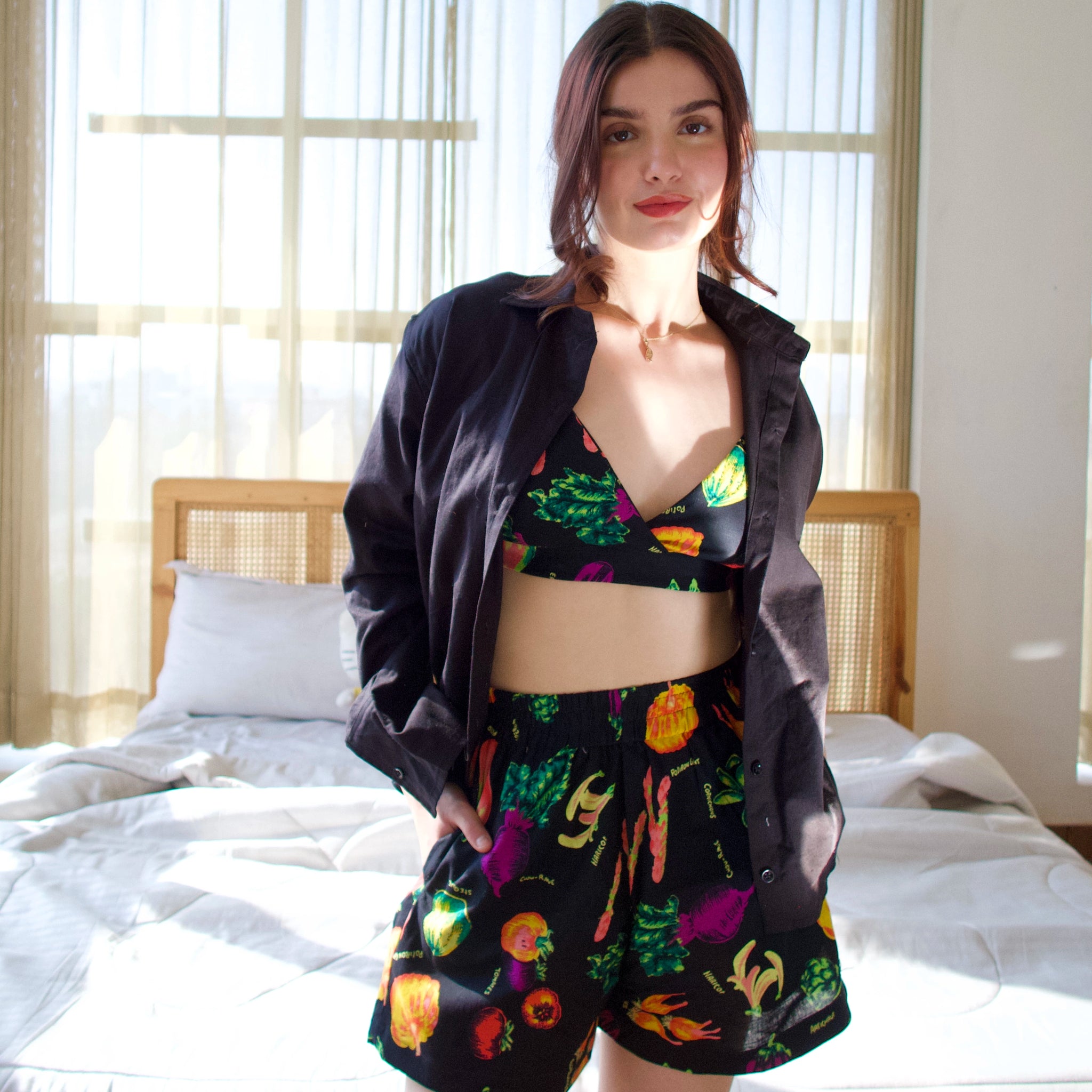 Veggies set (SHIRT+ BRALETTE+ SHORTS)