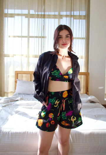 Veggies set (SHIRT+ BRALETTE+ SHORTS)