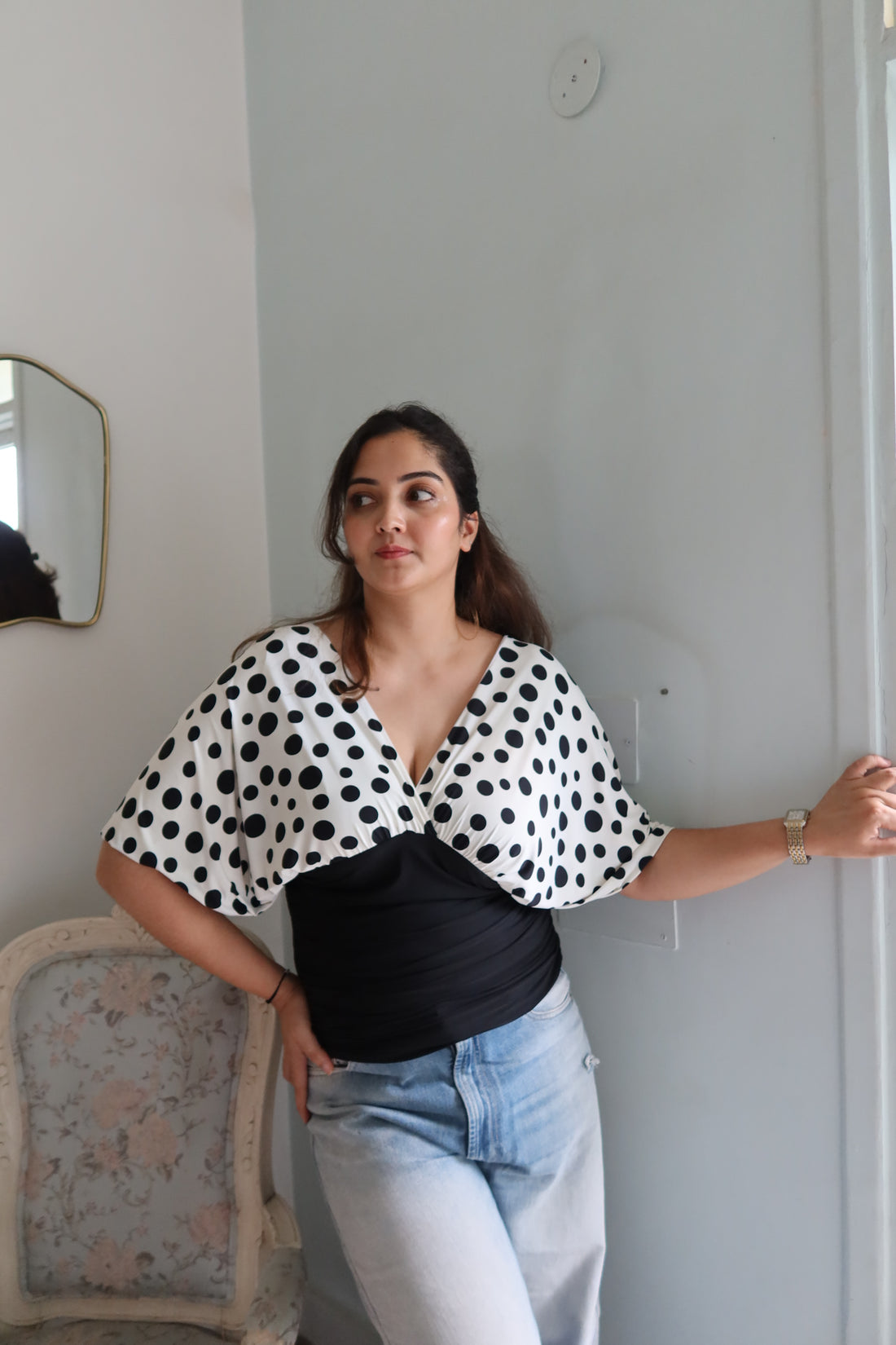 Jollie top Polka