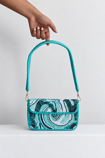 Moana Hand Embroidered Shoulder Bag