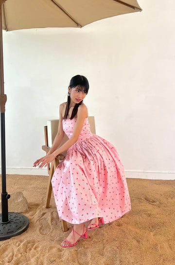 Maya strawberry dress