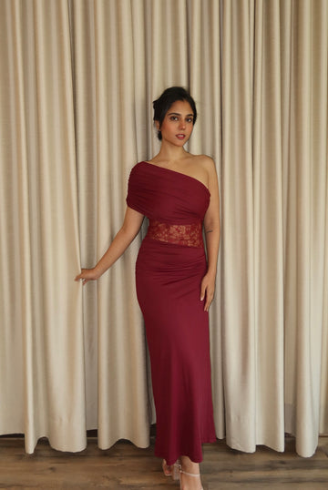 Gemma one shoulder dress