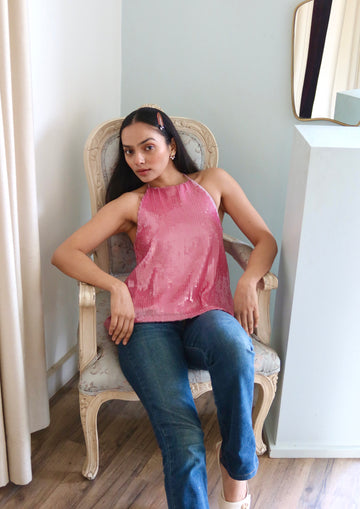 Taffy sequin top