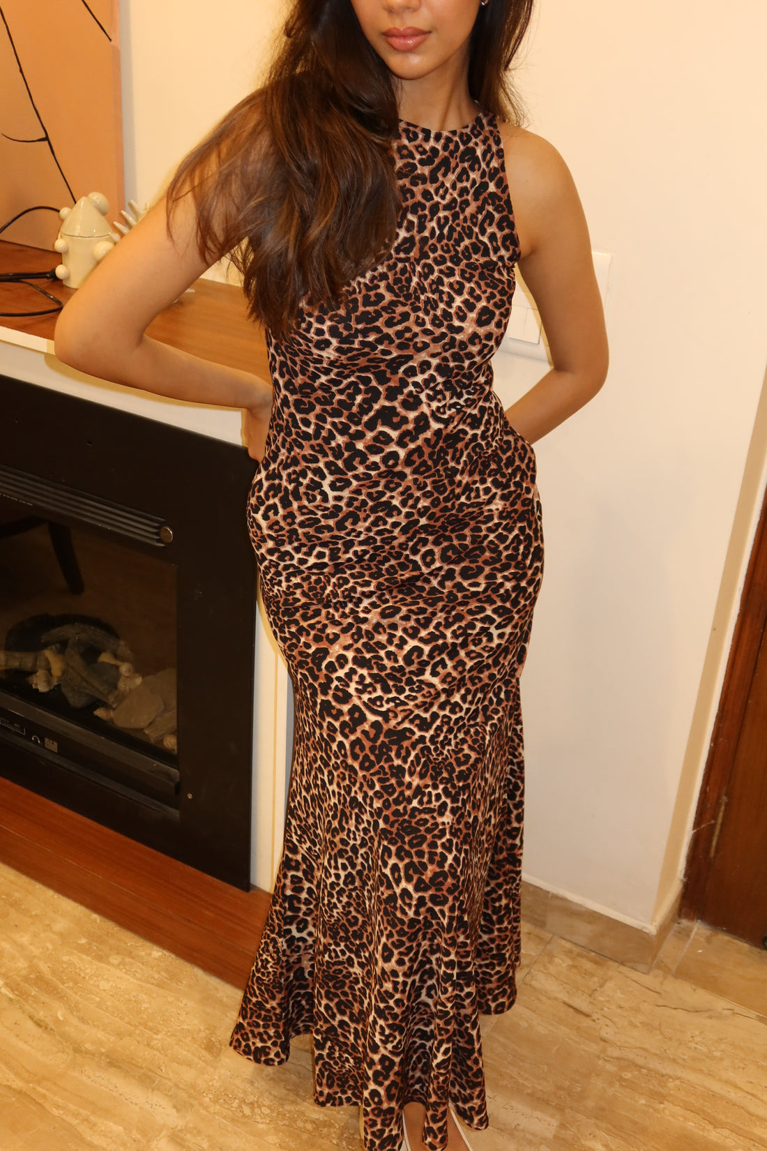 Amanda leopard dress