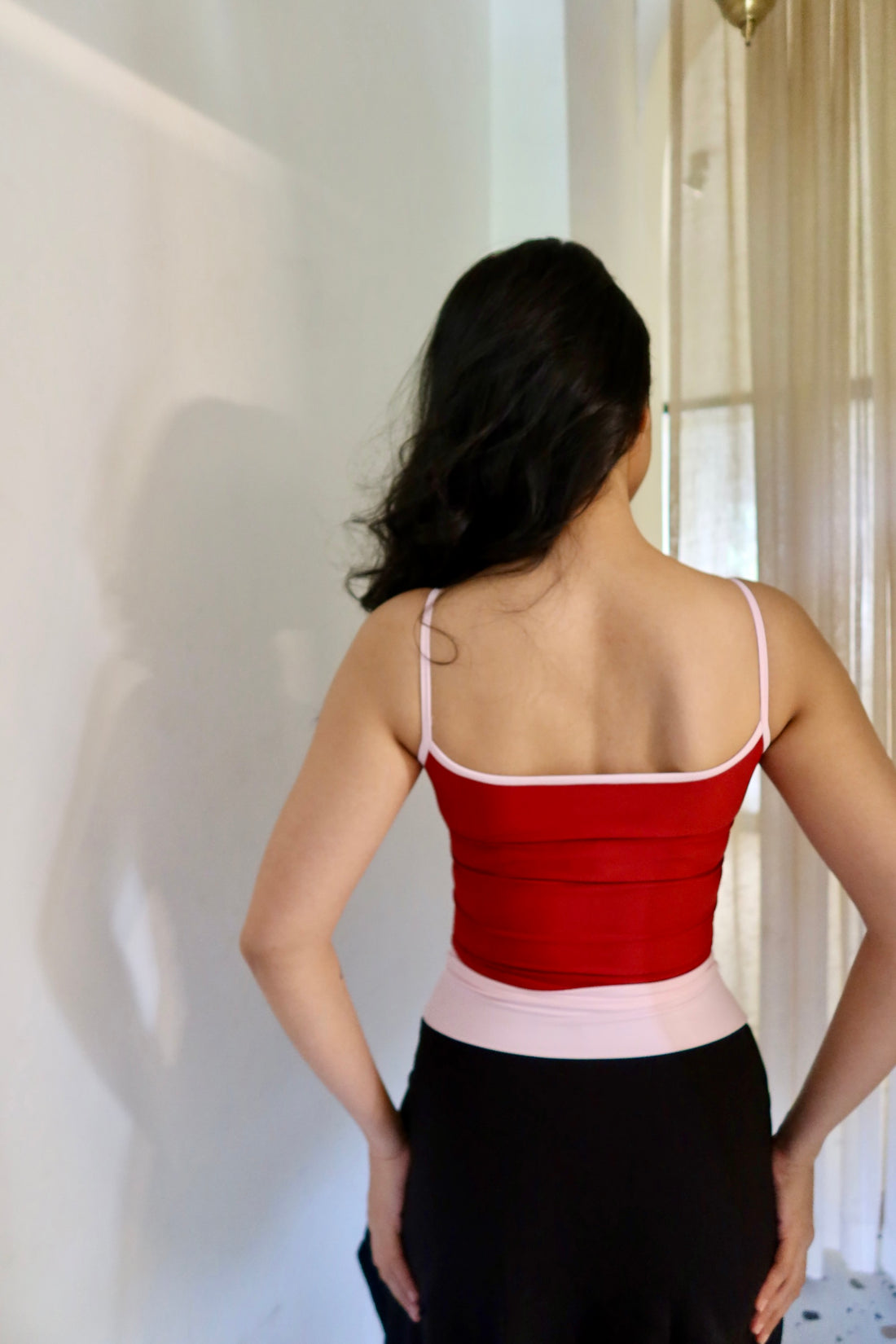 Lola tank top Red+Pink