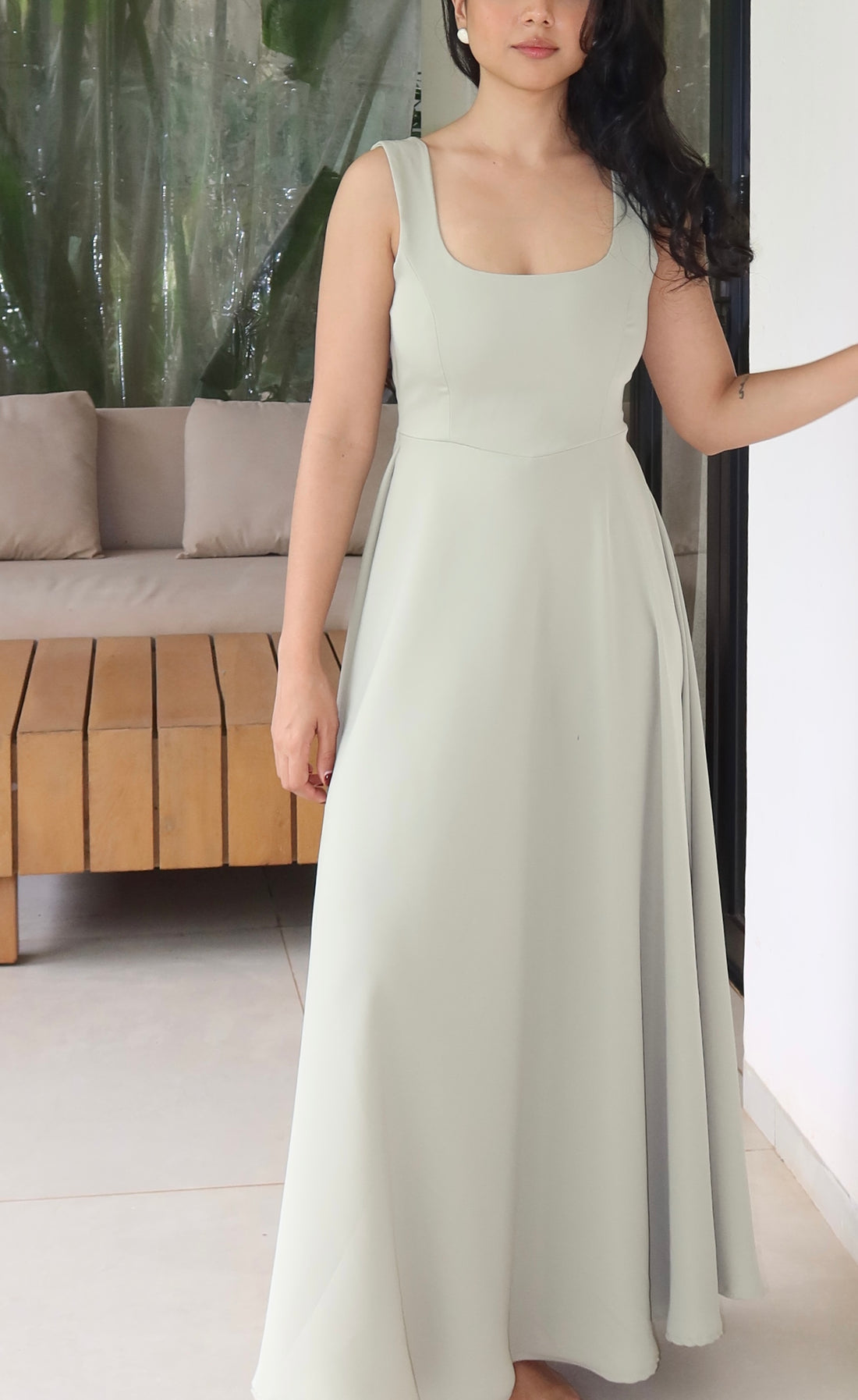 CHLOE DRESS SAGE GREEN