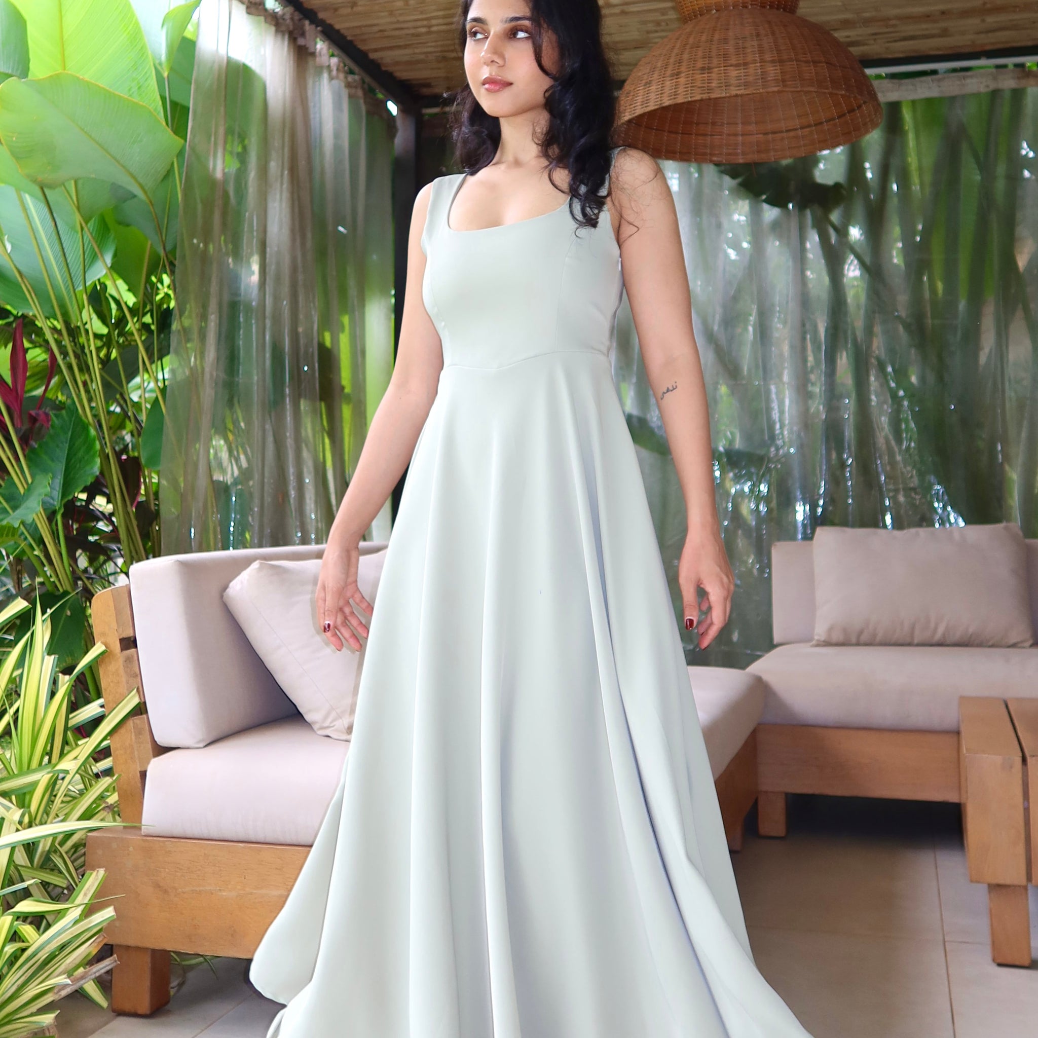 CHLOE DRESS SAGE GREEN