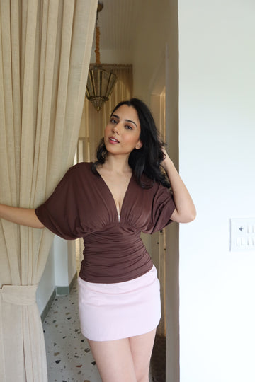 Jollie top BROWN