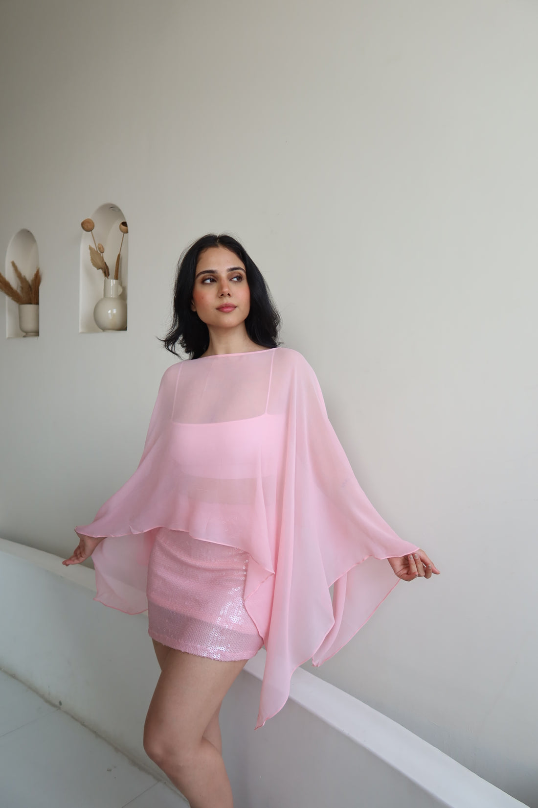 Stacy cape and bralette
