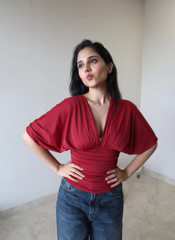 Jollie top Cherry